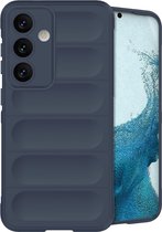 iMoshion Hoesje Geschikt voor Samsung Galaxy S24 Hoesje Siliconen - iMoshion EasyGrip Backcover - Donkerblauw