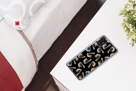 Coque Samsung Galaxy A52 5G - Boucle d'oreille Fille à la Perle - Motif - Vermeer - Siliconen