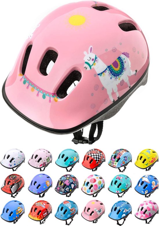 Baby fietshelm - Fietshelm baby - Kinderfiets helm - Fietshelm voor jongens & meisjes - Roze - Maat S/M (48-52 cm omtrek) - Houd je kind veilig op de fiets!