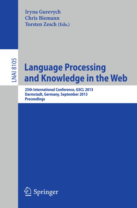 Language Processing and Knowledge in the Web - cover