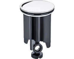 Waterval Metaalstop Waste Plug Universeel – Plugstop badkamer - afvoerplug voor wastafel en bidet - Waste-Stop Chrome 40mm