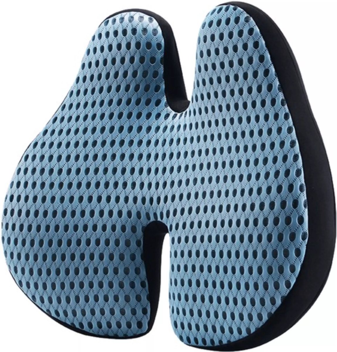 Goedkoopste Malatec Memory Lumbar Pillow - Ergonomische Rugsteun - H-Vormig Ontwerp - Comfort & Pijnverlichting