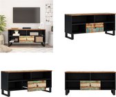 vidaXL Tv-meubel 100x33x46 cm massief hout gerecycled en bewerkt hout - Tv-meubel - Tv-meubelen - Tv-standaard - Televisiemeubel