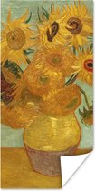 Poster Zonnebloemen - Vincent van Gogh - 75x150 cm