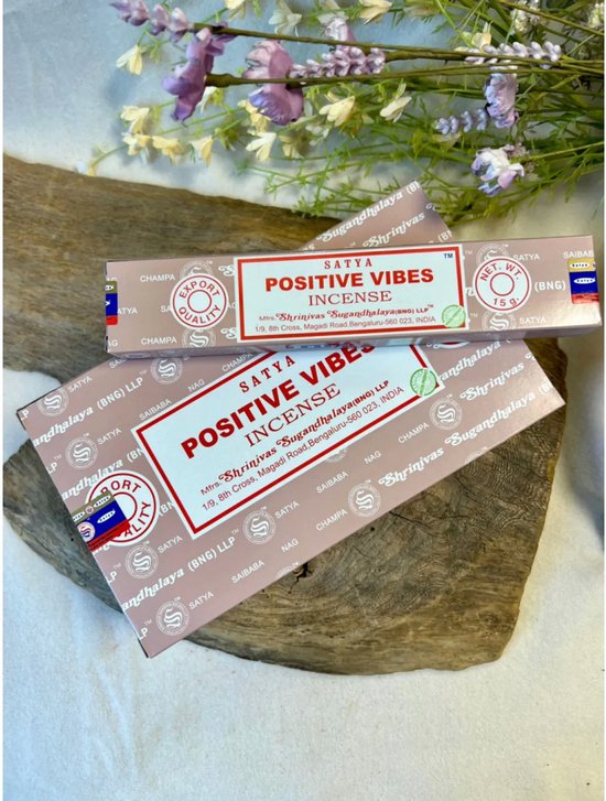 Satya Positive Vibes - wierookstokjes - 12 doosjes van 15 gram