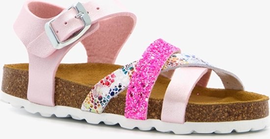 Hush Puppies meisjes bio sandalen roze glitters - Maat 36