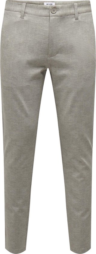 Only & Sons Broek Onsmark Slim Check 020919 Pant Noos 22028113 Chinchilla Mannen Maat - W38 X L32