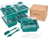 UniEgg® 5 Pack Kweekbak voor 60 zaailingen - Compleet Kweekset inclusief accessoires - Kweektafel - Verstelbare Ventilatie - Kweekbakken Moestuin