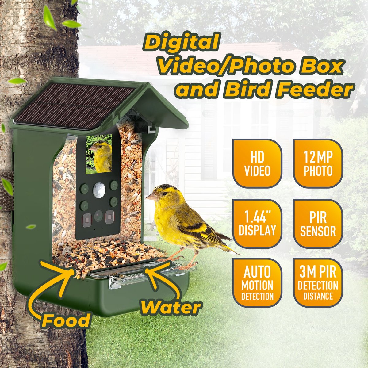 Easypix Bird Cam vogelvoederhuisje met camera