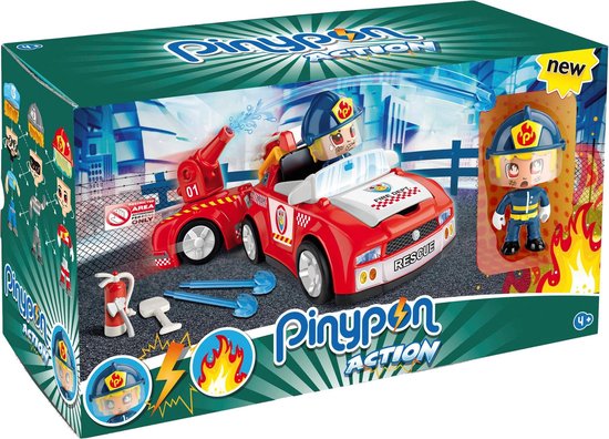 PinyPon Actiespeelgoed brandweerauto's van Pinypon — afbeelding 4