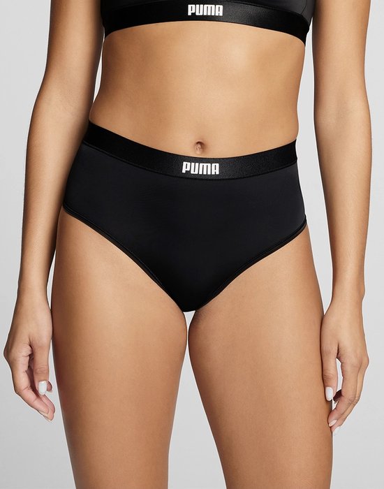 Puma 2-Pack Taille Brazilian slips - High Waist - M - Zwart
