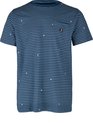 Brunotti Axle-Stripe Heren T-shirt - Jeans Blue - XXL