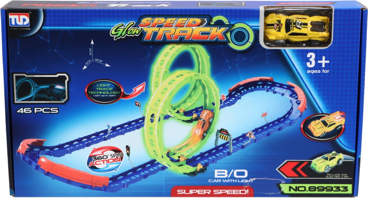 Overige Merken Speedtrack Glow In The Dark 46-Delig