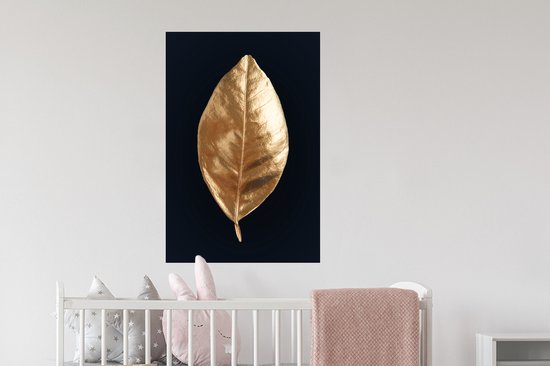Stickers muraux - Film autocollant - Or - Feuille - Luxe - 60x90 cm - Film adhésif - Stickers muraux Chambre d'enfant - Papier peint autocollant