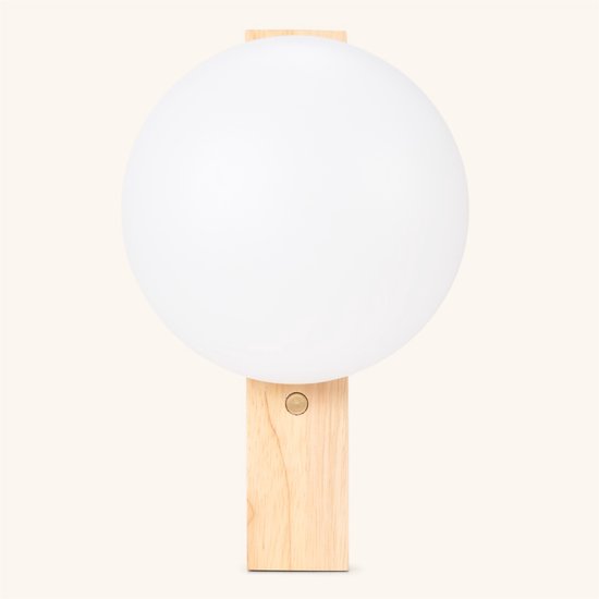 Tavellio – Wandlamp Matthew – Handgemaakt – 100% Hout – Oplaadbaar, Dimbaar, Draadloos & USB – Touch schakelaar – 2700K – Oplaadbare wandlamp – Wandlamp op Accu en Batterij – Smartlamp – Trapverlichting – Nachtlampje – Tot 80 branduren – L25 & B13CM