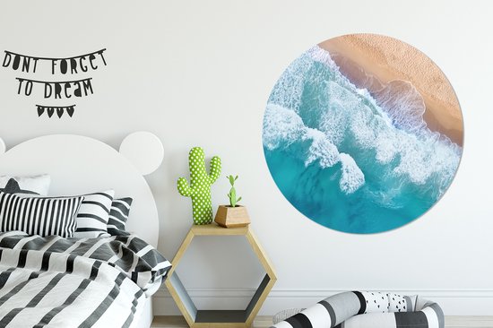 Cercle mural - Aluminium - Mer - Water - Mousse - ⌀ 140 cm
