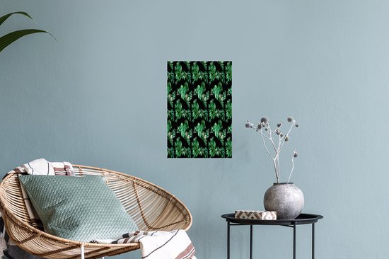 Stickers muraux - Vintage - Monstera - Feuilles - 20x30 cm - Film Adhésif