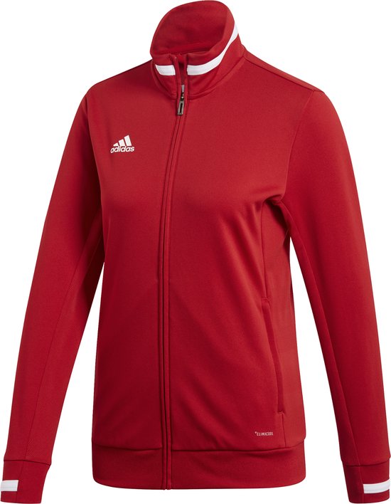 adidas T19 Sportvest - Maat XS  - Vrouwen - rood/wit