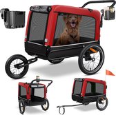 KESSER® Hondenfietskar tot 40 kg 3in1 Hondenbuggy - Fietskar Hond Jogger - Rood