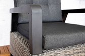 Sens-Line - Princess Luxury lounge stoel verstelbaar - Wicker - Grijs