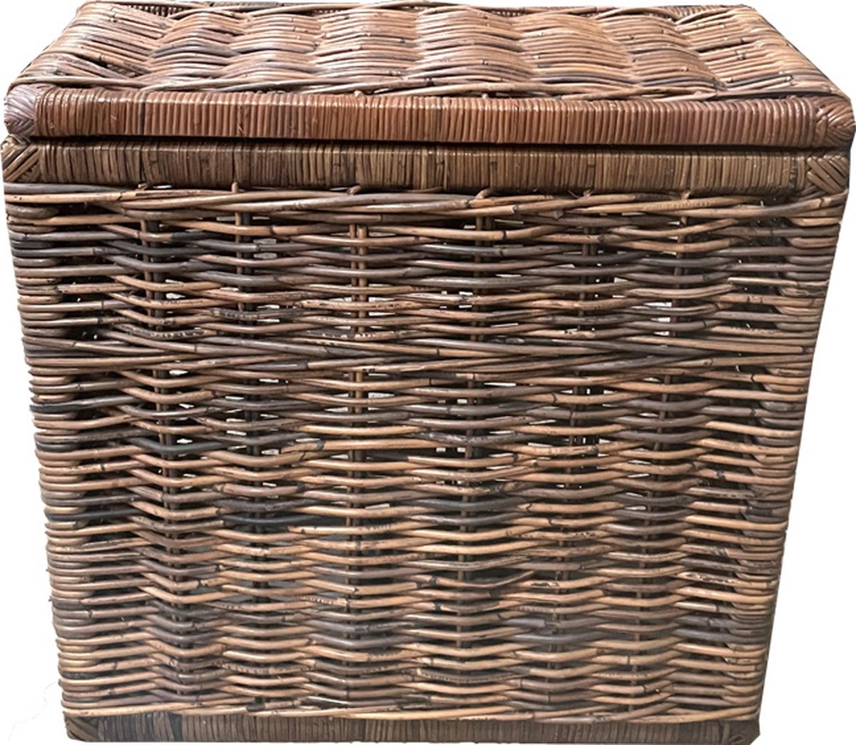 Rieten wasmand antiek bruin - 70x36xH70 cm