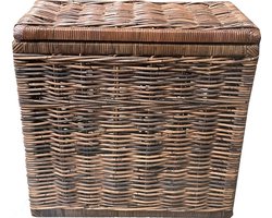 Rieten wasmand antiek bruin - 70x36xH70 cm