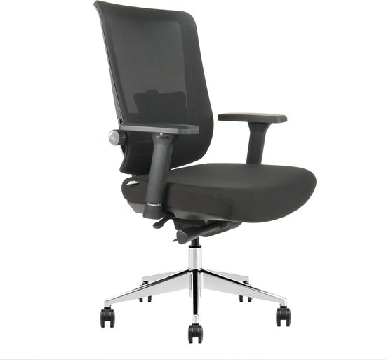 CityLine Luxe ergonomische bureaustoel - Maximaal instelbaar - Professionele kwaliteit - 4D armleuningen - Lendesteun - Ademend Mesh - Hoogwaardige schuimvulling zitting