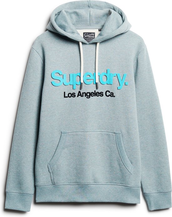 Pull Homme Superdry CORE LOGO CLASSIC HOODIE - Vert - Taille XXL
