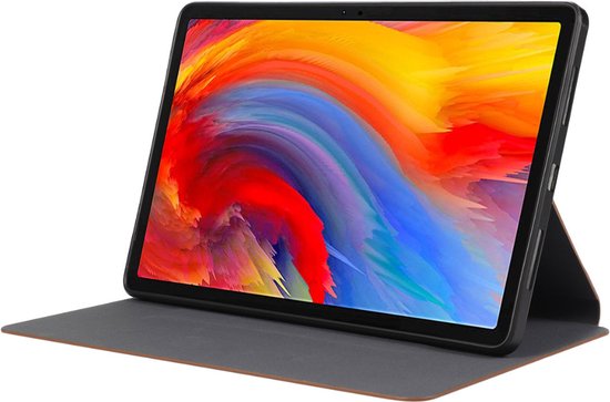 Case2go - Étui pour tablette adapté à Lenovo Tab M11 - Étui en cuir simple - Book Case - 11 pouces - Marron