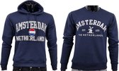 Hitman - 2-Pack - 1 x Hoodie en 1 x Sweater - Katoen - Holland Souvenirs - Amsterdam Souvenirs - Blauw - Maat XL