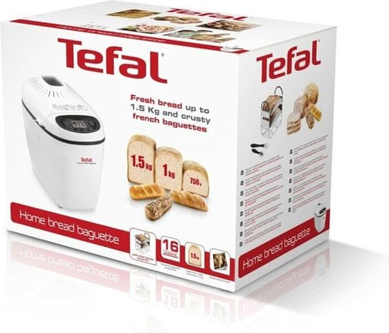 Uiterlijke kenmerken - Tefal PF610138 - Tefal PF610138 broodbakmachine 1600 W Wit
