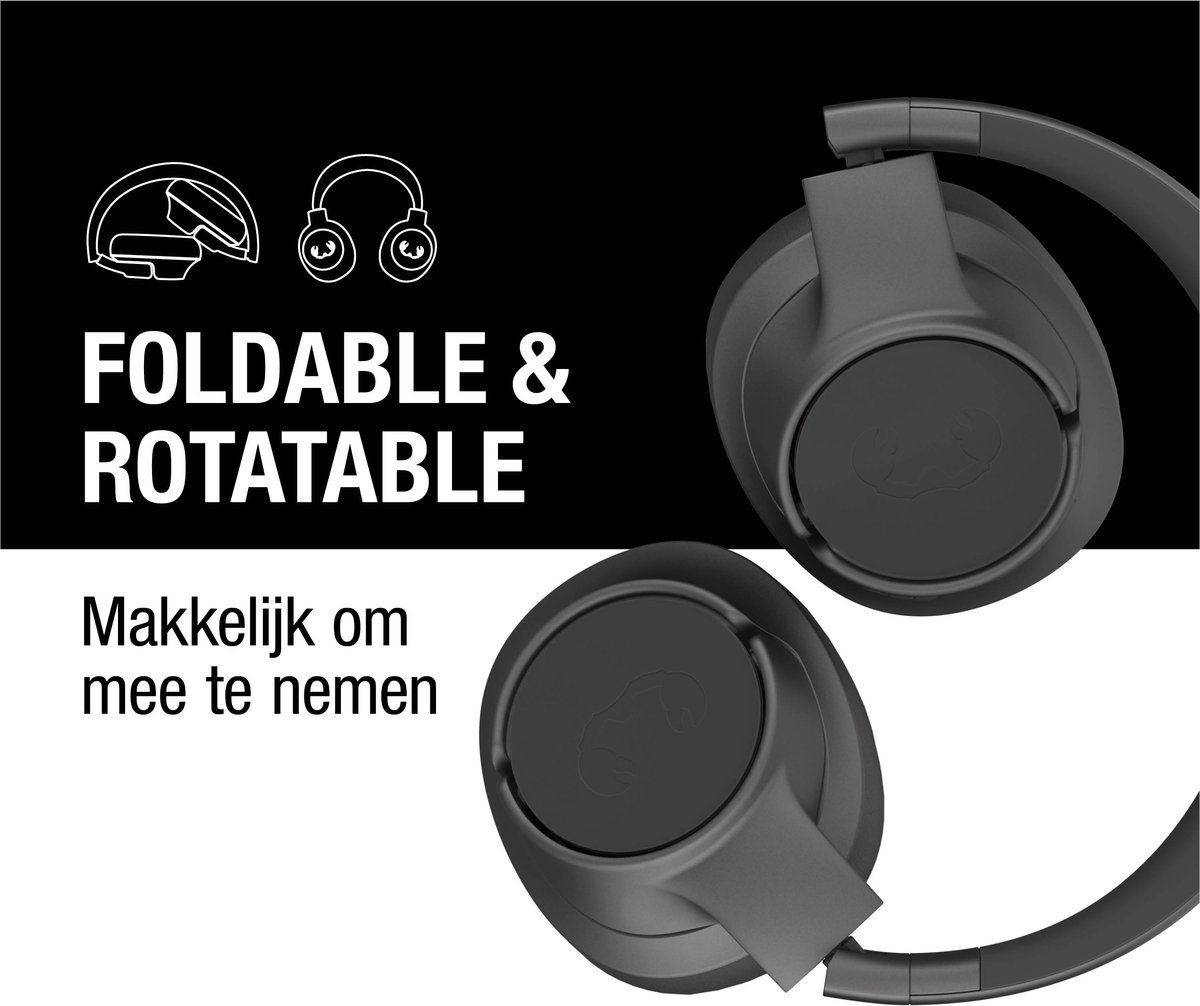 Fresh 'n Rebel Clam Core - Draadloze Bluetooth Koptelefoon - Over-Ear - 45 uur Speelduur - Storm Grey — afbeelding 6