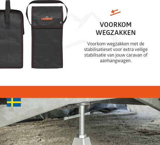 Stabilisatiesteunen aluminium - set van 4 stuks — afbeelding 4
