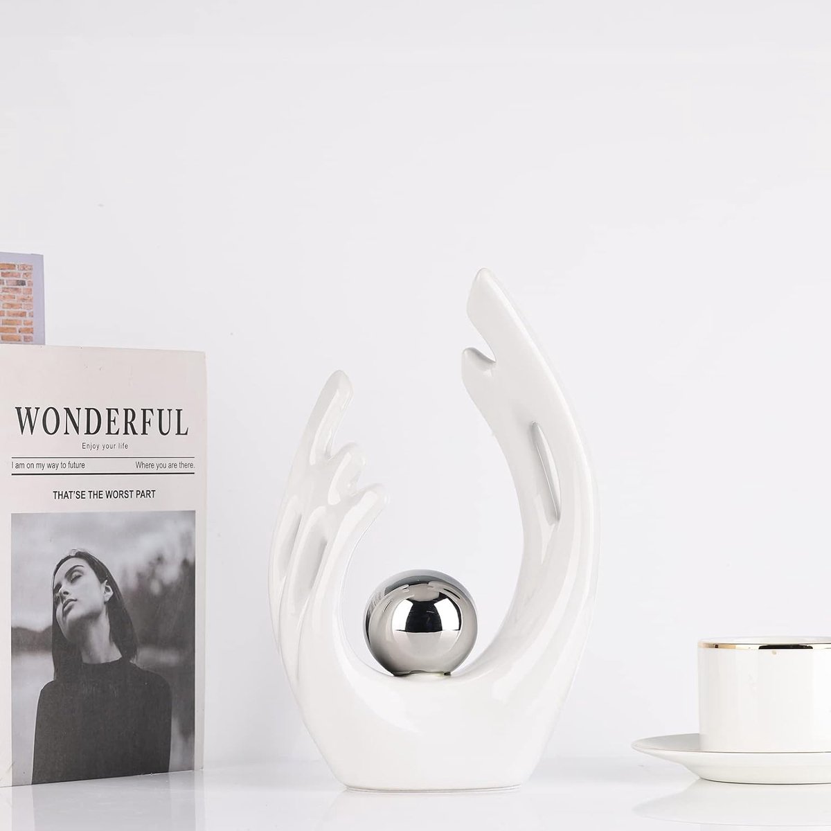 HYANXUE Zwevende TV Meubel, Wandgemonteerde TV Planken Met Deur, TV