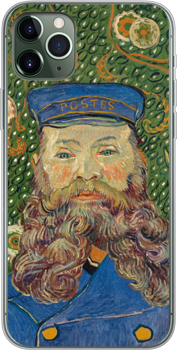 Telefoonhoesje Geschikt voor iPhone 11 Pro Max hoesje - Portret van postbode Joseph Roulin - Vincent van Gogh - Siliconen Telefoonhoesje Telefoonhoesje