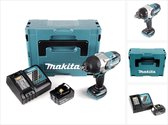 Makita DTW 1001 RT1J accu slagmoersleutel 18V 3/4" 1050Nm borstelloos + 1x oplaadbare accu 5.0Ah + lader + Makpac
