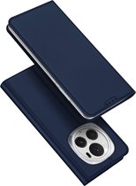 Dux Ducis - Telefoon Hoesje geschikt voor de Honor Magic 6 Pro - Skin Pro Book Case - Donker Blauw