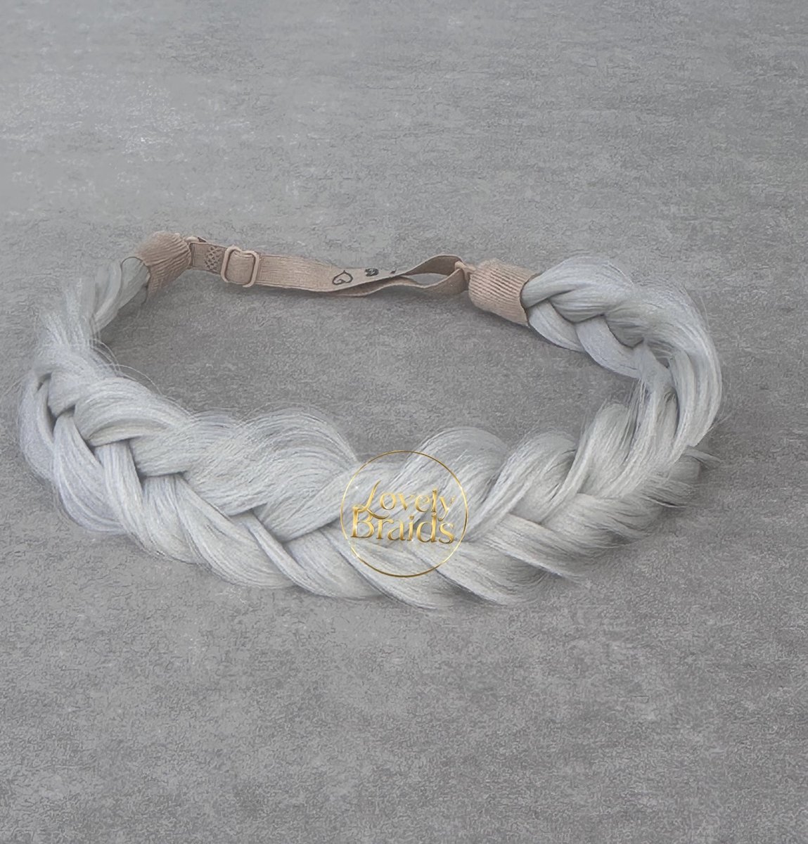 Lovely braids - silver frost - gevlochten haarband - vlecht haarband - haarband vlecht