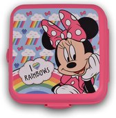 Boîte à lunch Minnie Mouse pour Filles | Boîte à Lunch 3 Compartiments Rose 1,5L | Sans BPA et idéal pour le Bureau et école