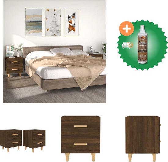 Rond nachtkastje mangohout | Giani Tweak