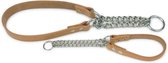 Nobby halsband slipketting, hals-vriendelijk bruin 10-25 x 1,2 cm - 1 st