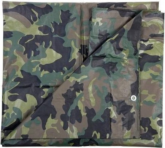 Onaangenaam haar Doe herleven Leger themafeestje camouflage decoratie zeil groen - 2.85 x 4 meter -  dekkleed / zeil | bol.com