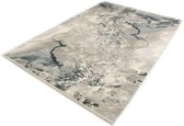 Marmer Design - Vintage Acryl Vloerkleed Therapy - Grijs Blauw -200 x 290 cm