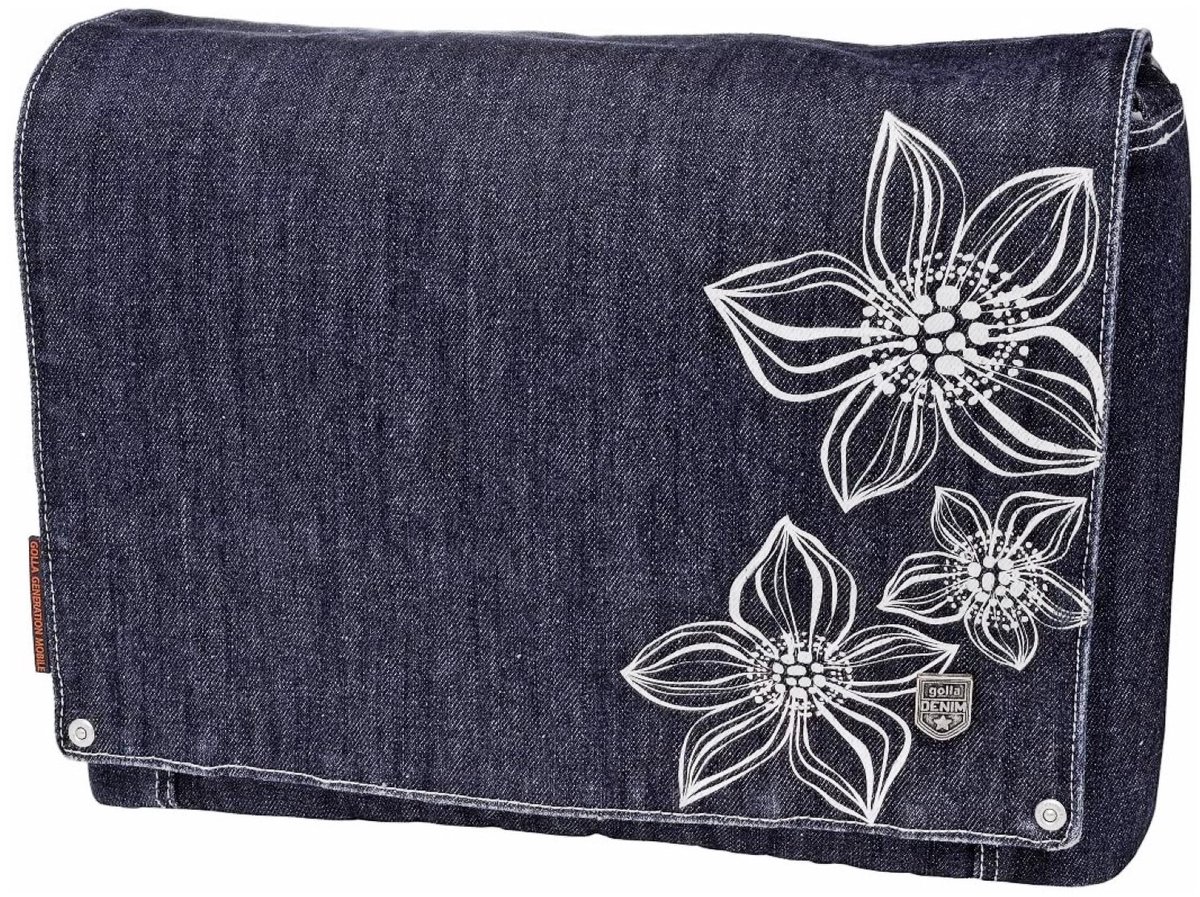 Notebook Tas Flowpop 14" D.Blauw G1052