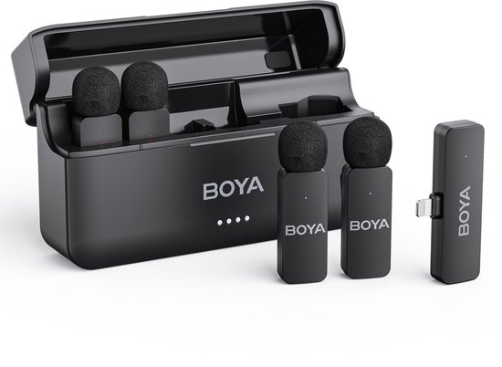 Boya BY-V4D microfoon-systeem (4 microfoons) met Lightning plug