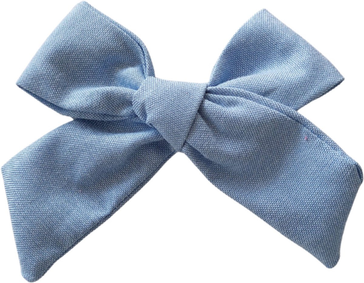 Haarspeldje met strik - denim
