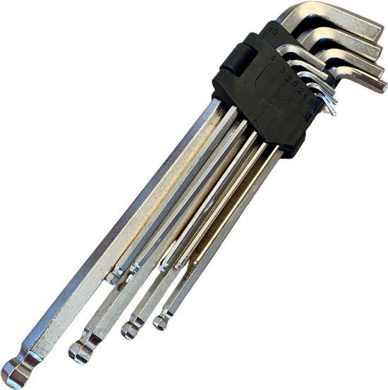 INBUS® 70419 Inbussleutel Set (Inch) 10st, 0.05–5/16, met Kogelkop
