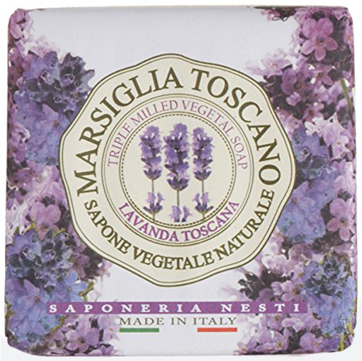 Nesti dante zeepblokje marsiglia met lavendel uit toscane