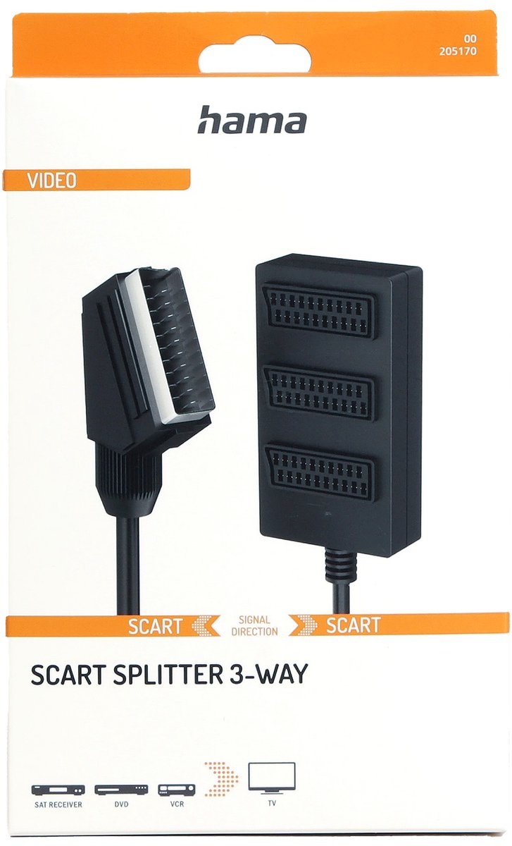 Hama Scart-verdeler 3-voudig