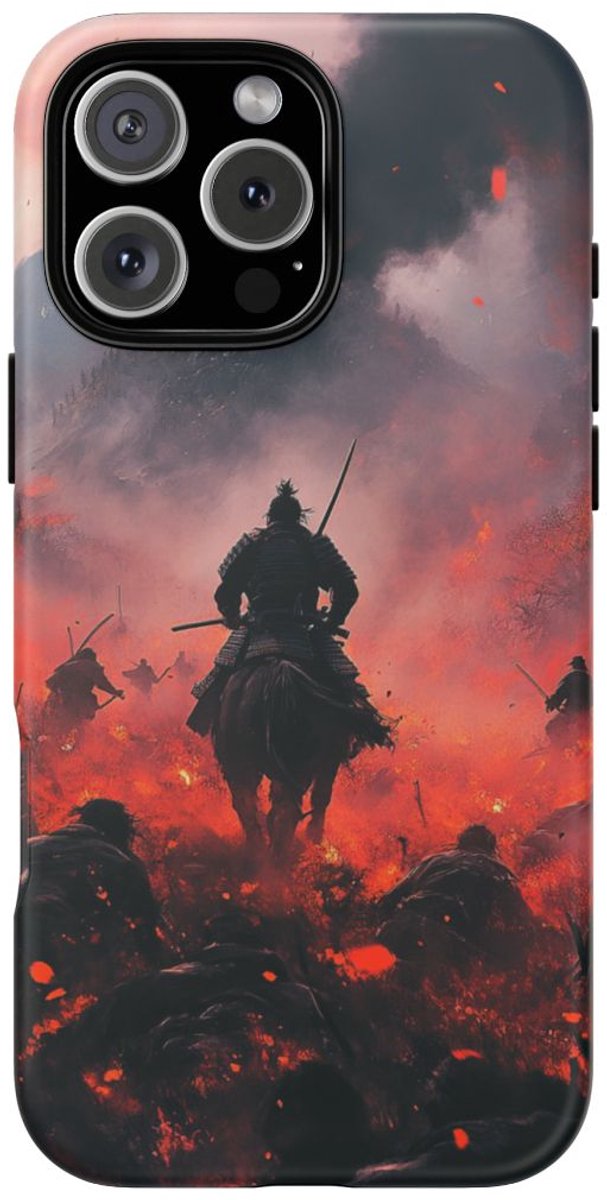 Samurai op het Slagveld – Telefoonhoesje Geschikt voor iPhone 16 Pro Max
